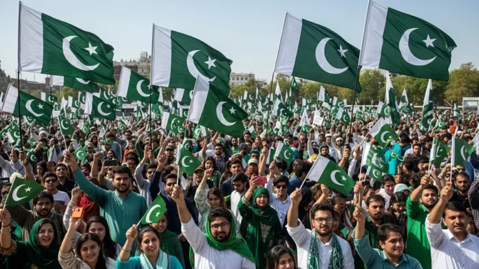 A picture of the Independence Day rallies